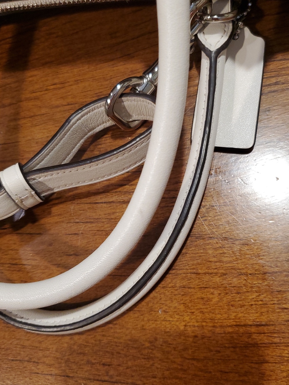 Coach Brooklyn 28 Bag In Chalk White - Picture 11 of 16